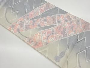 松竹梅に組紐模様織出し袋帯